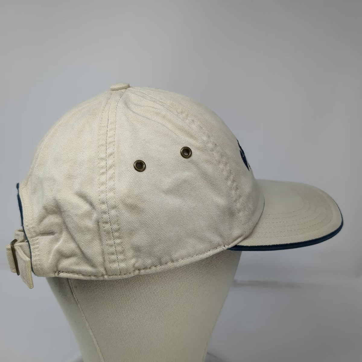 Richardson Baseball Cap Beige One Size Slideback Curved Brim Cotton Logo Hat