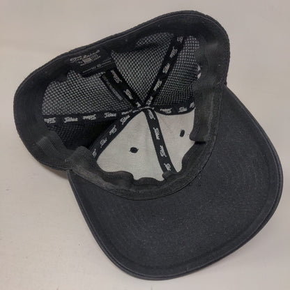 Titleist FJ Pro V1 Fitted Hat Black Medium-Large Embroidered Breathable