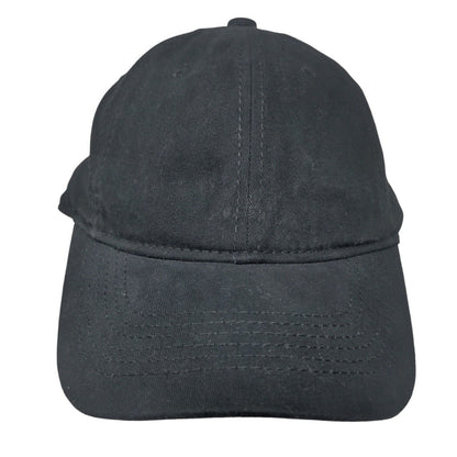 Unbranded Slideback Hat Black One Size Adjustable Vented Holes 6 Panel Blank