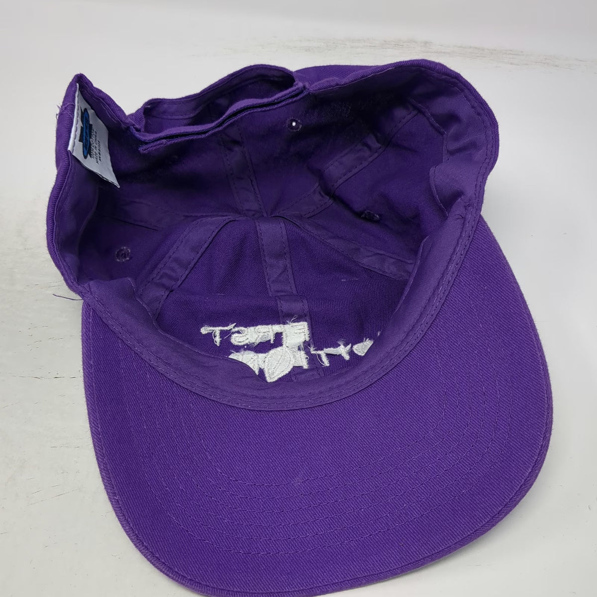 KBC Baseball Cap Purple One Size First Editions Shrubs Trees Logo Cotton Hat