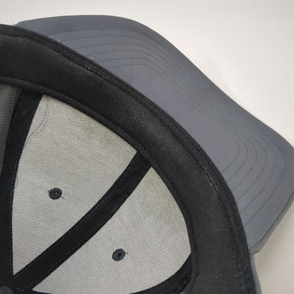 Adidas Snapback Gray One Size Hat Performance Logo Adjustable 6 Panel Curved