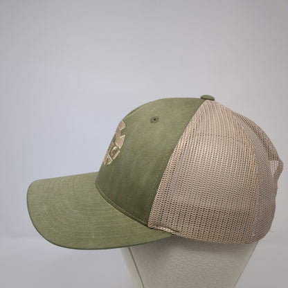 ALTCI Logo Snapback Trucker Hat Green One Size Mesh Back Richardson