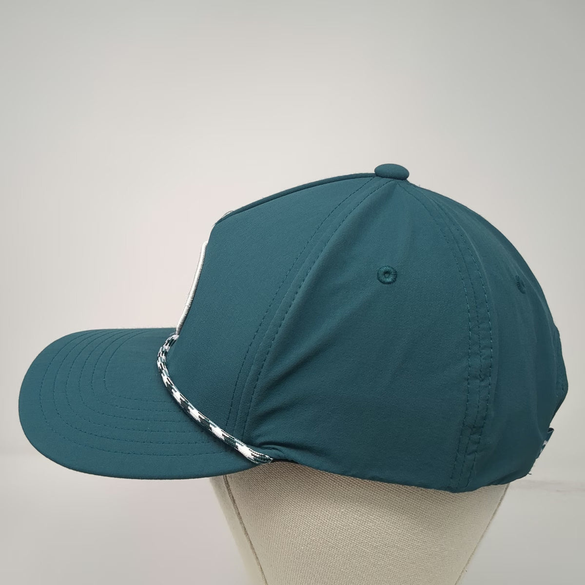 Callaway 5 Panel Green Hat One Size Rope Brim Performance Golf Snapback Patch
