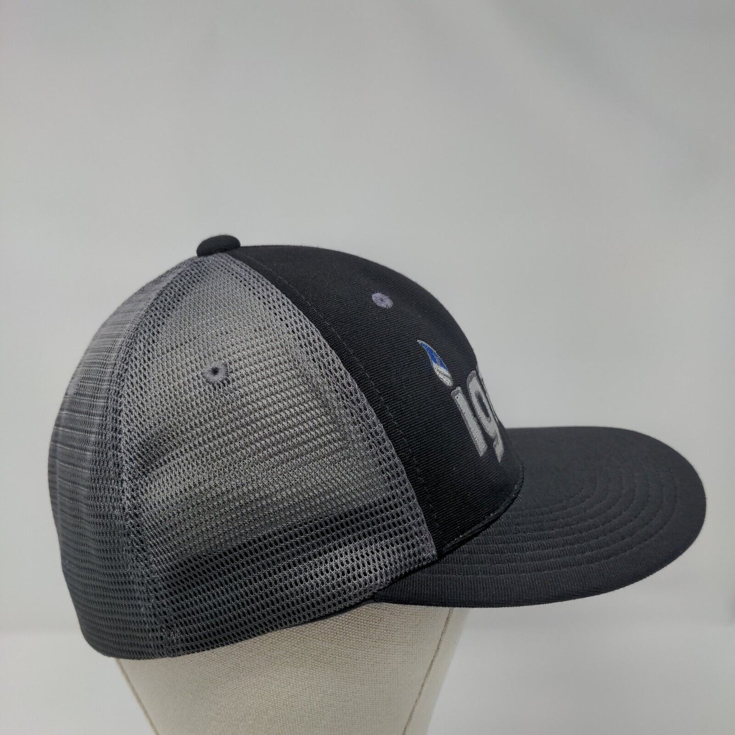 Ignite Fitted Trucker Hat Black S/M Mesh Back Breathable Pacific Headwear