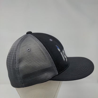 Ignite Fitted Trucker Hat Black S/M Mesh Back Breathable Pacific Headwear