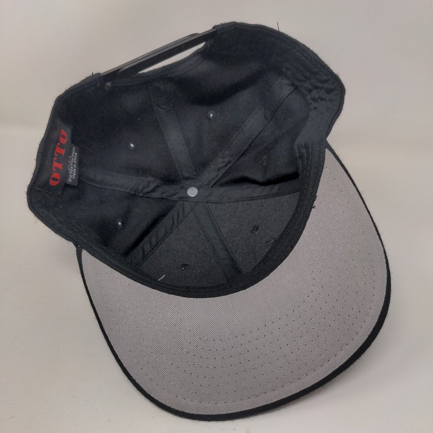 Martin by Harman Snapback Hat Black OSFM Adjustable Vented Holes 6 Panel Otto