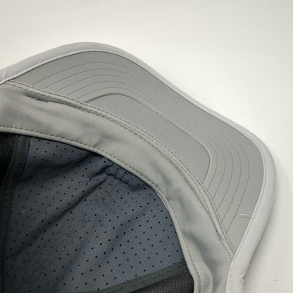 SAAKA Baseball Cap Gray One Size Perforated Performance Strapback Athletic Hat
