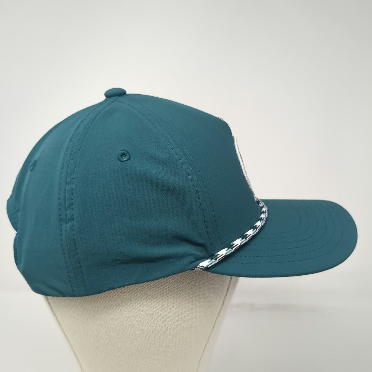 Callaway 5 Panel Green Hat One Size Rope Brim Performance Golf Snapback Patch