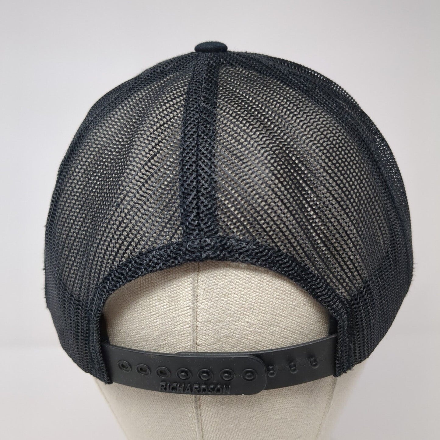 Healthwise Snapback Mesh Back Trucker Hat Black One Size Richardson