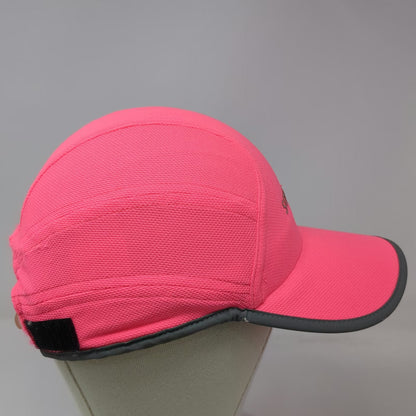 Saucony Baseball Cap Pink One Size Reflective Running Performance Strapback Hat