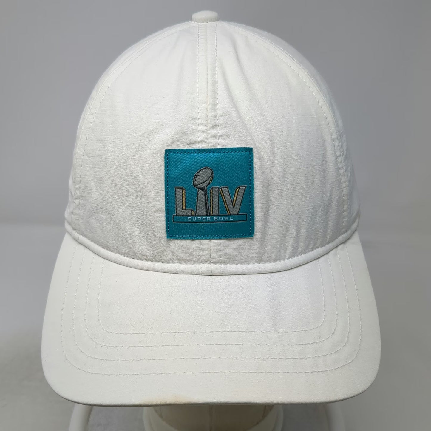 BD&A Baseball Cap White Blue One Size Super Bowl LIV NFL Strapback hat