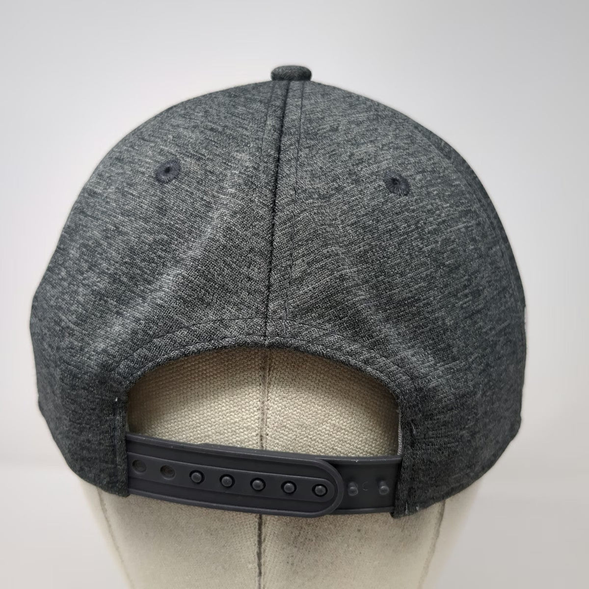 New Era 5 Panel Gray One Size Snapback Hat Golf Rope Performance Script Logo