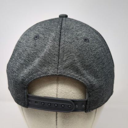 New Era 5 Panel Gray One Size Snapback Hat Golf Rope Performance Script Logo