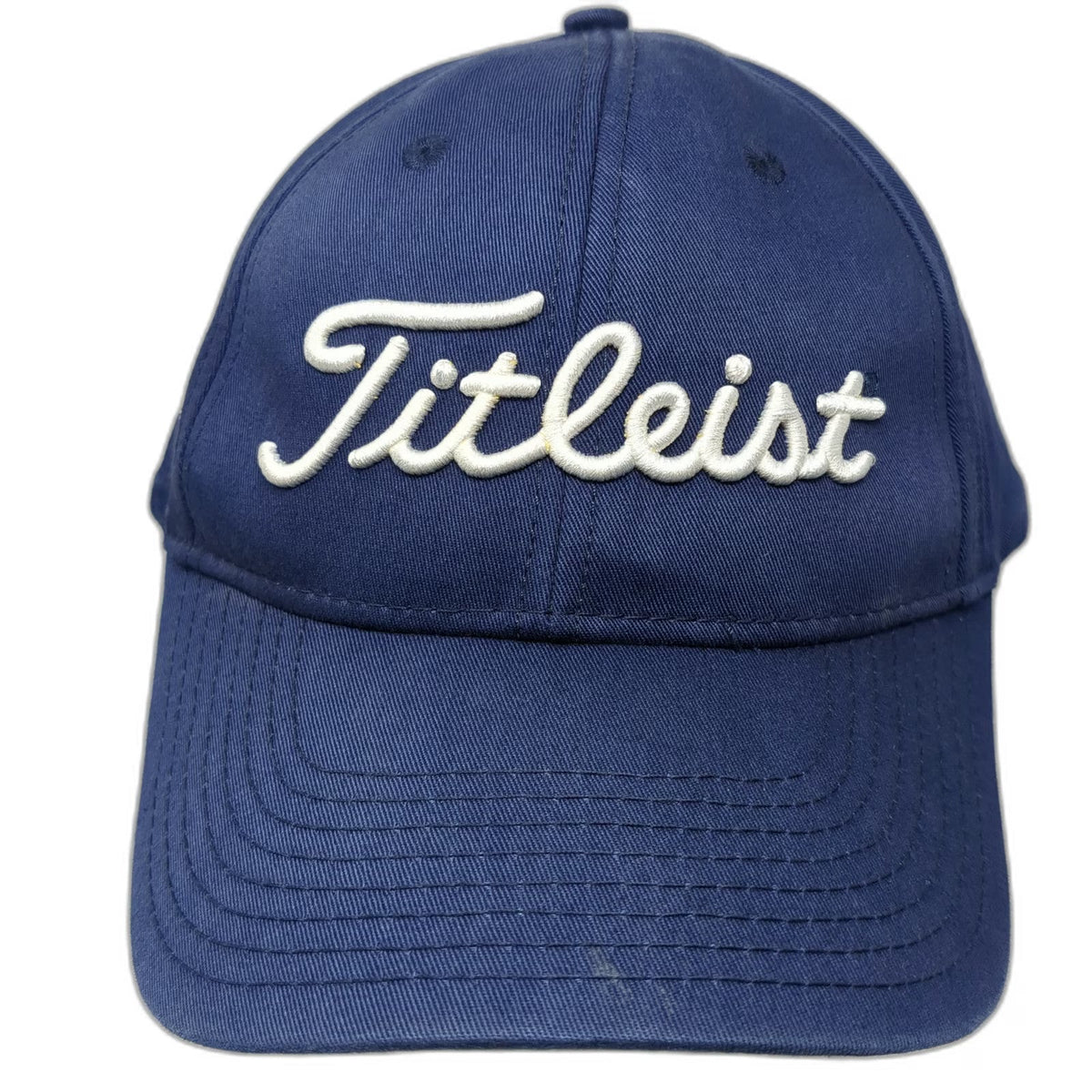 Titleist Baseball Cap Blue White One Size Conner Strong Cotton Slideback Hat