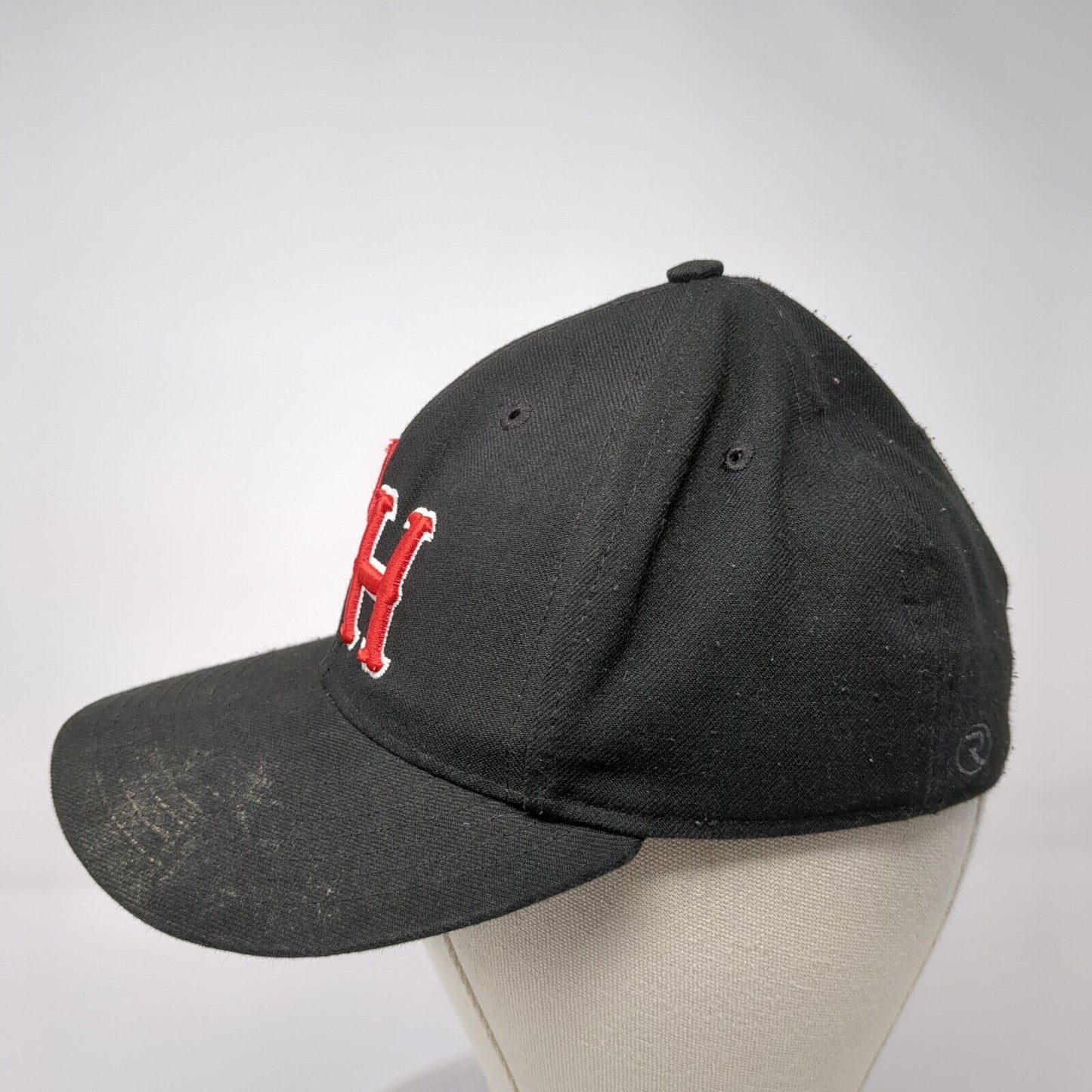 PH Fitted Hat Black Size 7 Embroidered 6 Panel PTS65 Surge Richardson