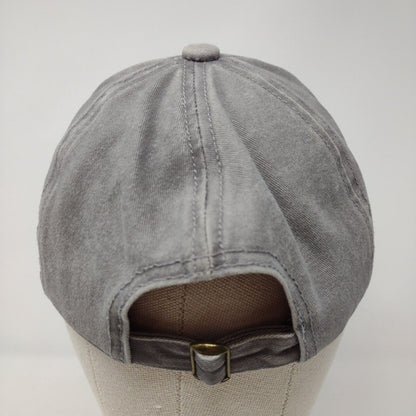 David And Young Slideback Hat Gray OSFM Adjustable Solid Blank 6 Panel