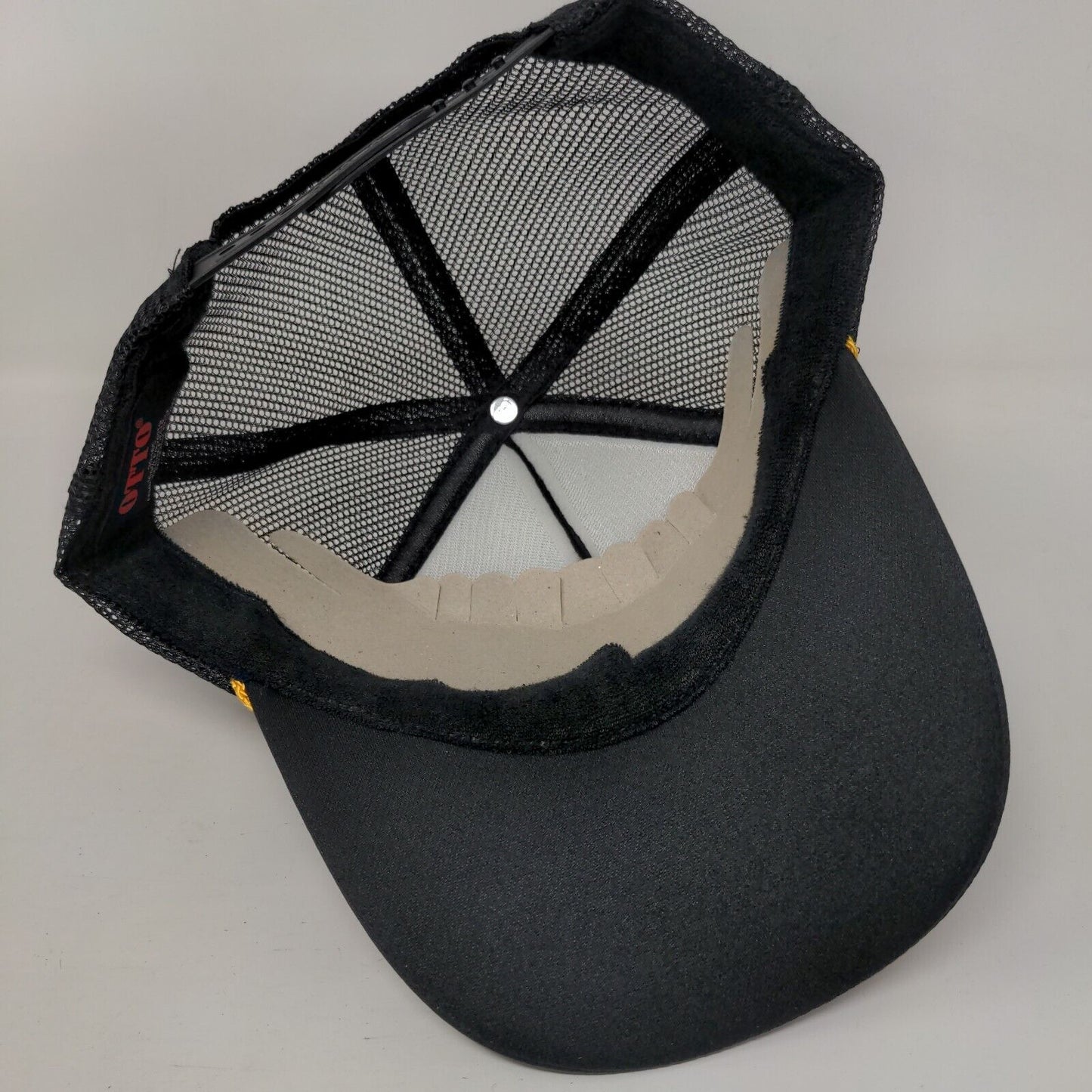 Cocktail Captain Snapback Trucker Hat Black OSFM Adjustable 6 Panel Rope Otto