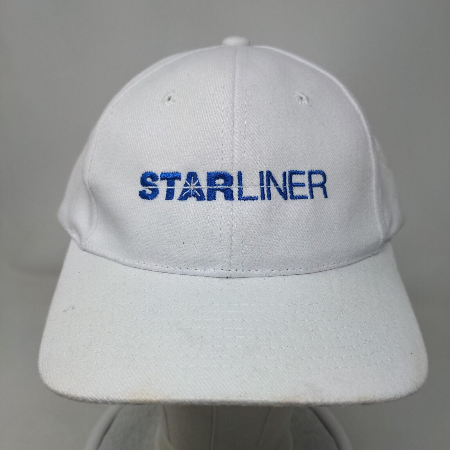 Starliner Boeing Snapback Hat White OSFA Embroidered Adjustable 6 Panel
