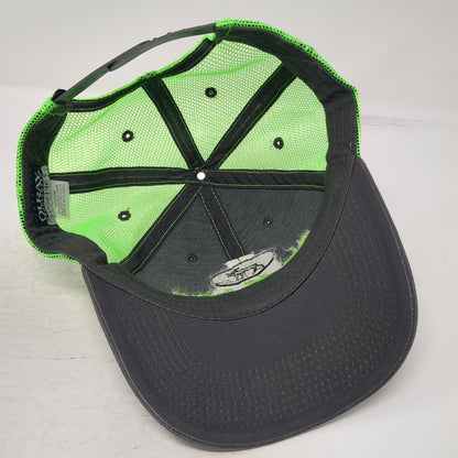 Ouray Trucker Hat Gray Green One Size Chico Hot Springs Montana Moose Snapback