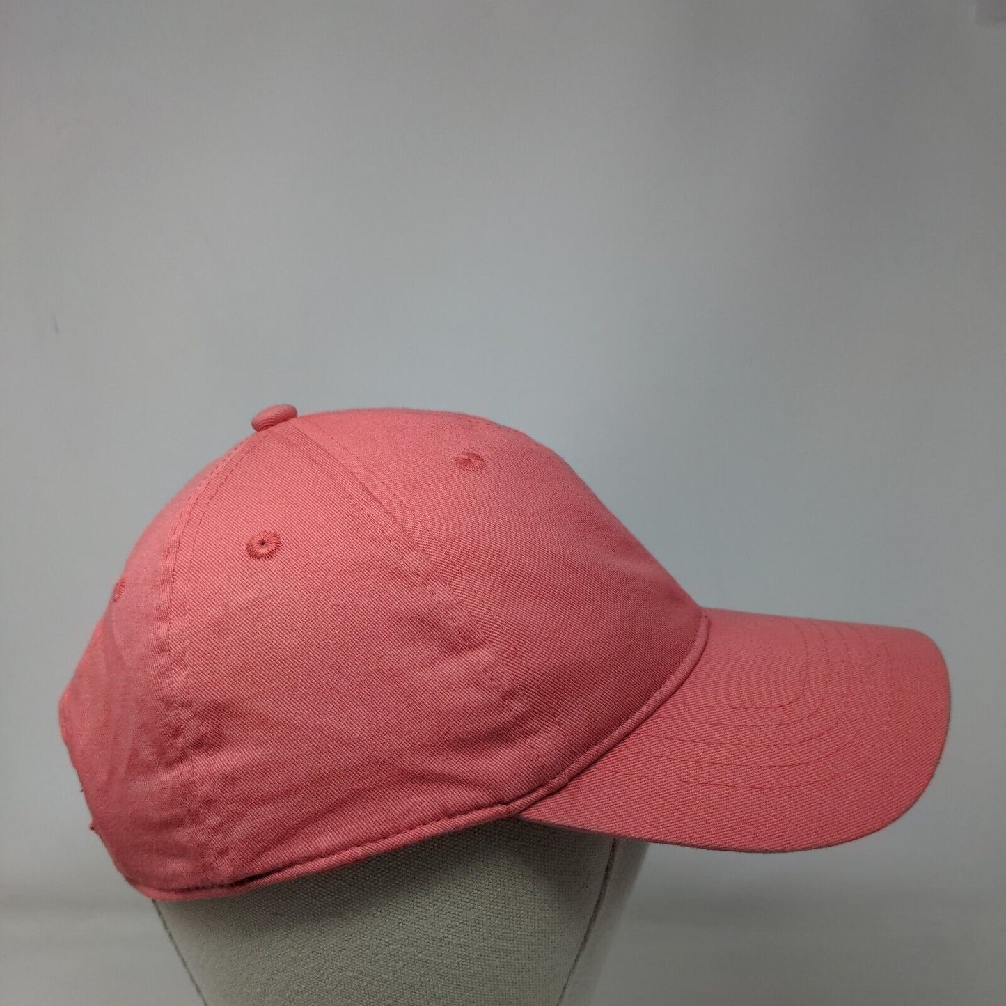 Unbranded Strapback Hat Pink OSFM Solid Adjustable Vent Holes Blank
