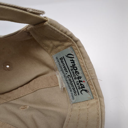 Kauai Lagoons Strapback Hat Tan One Size Solid Adjustable Imperial