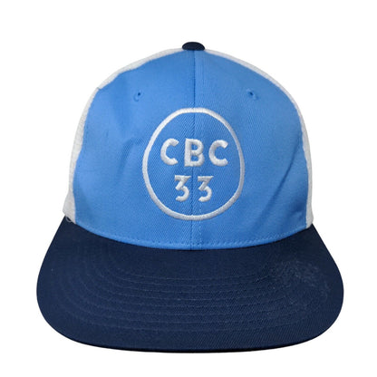 CBC 33 Fitted Mesh Back Trucker Hat Blue Large-XL Cap America Flexfit