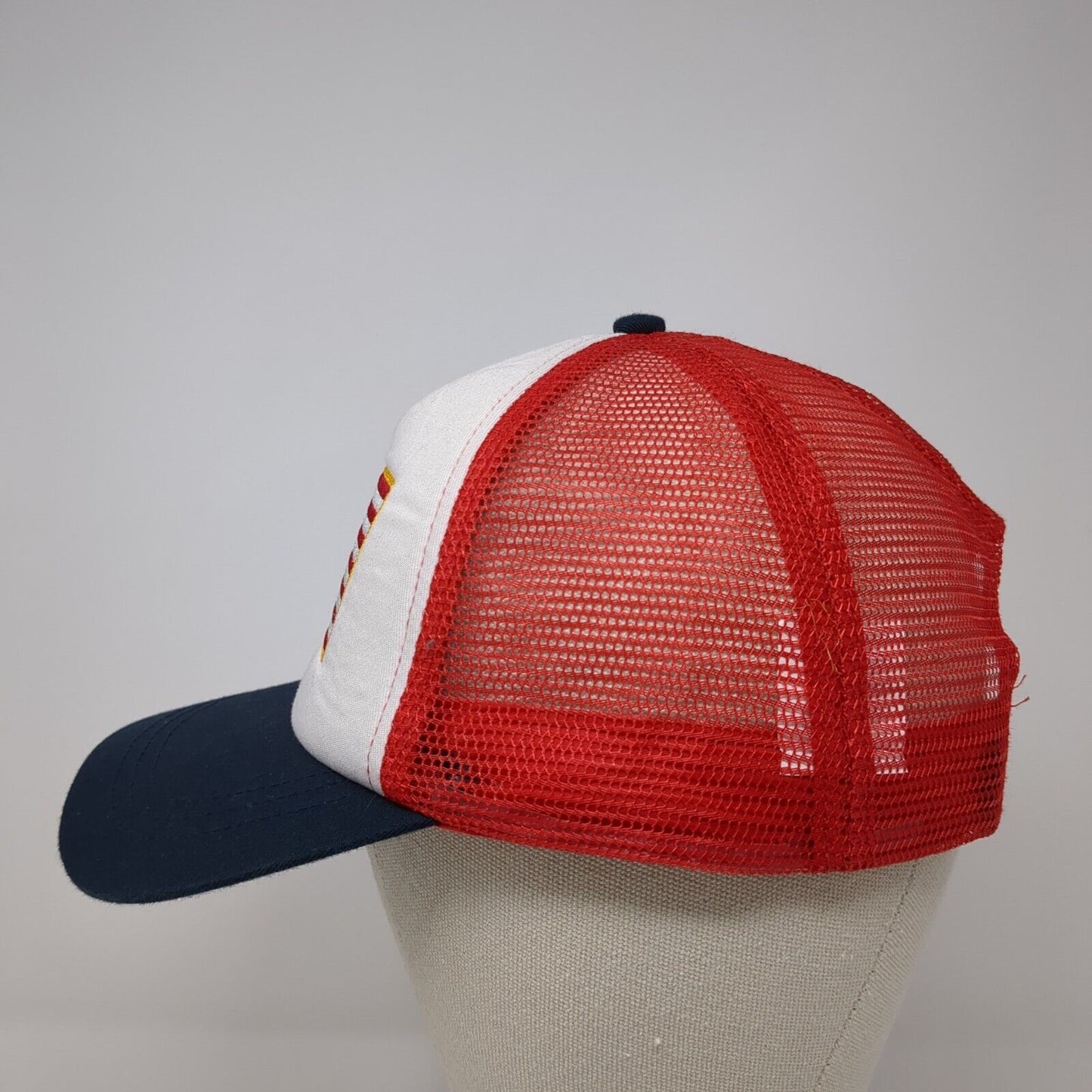 American Flag Snapback Trucker Hat Multicolor OS Adjustable Patriotic Mesh Back