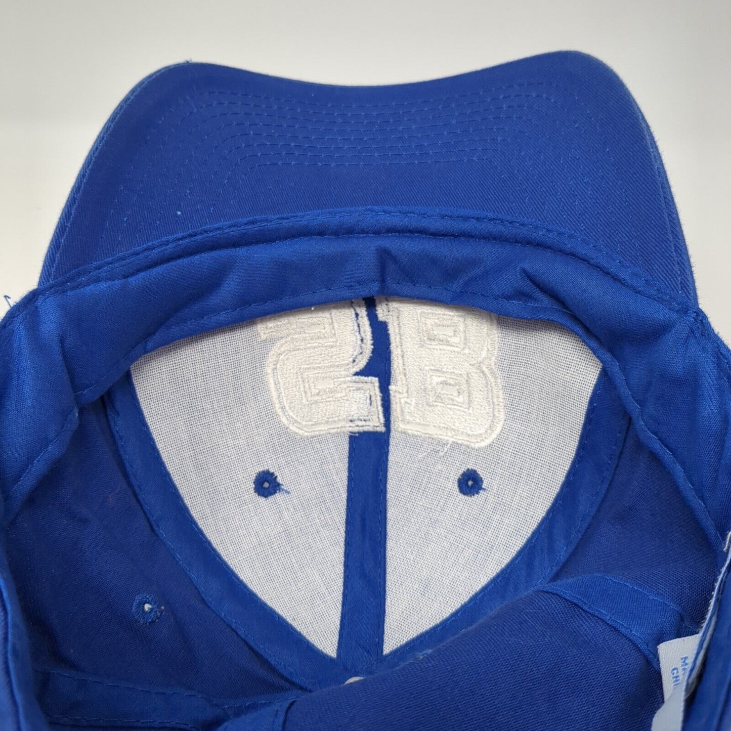 SB Strapback Hat Blue One Size Adjustable Port & Company 6 Panel Solid