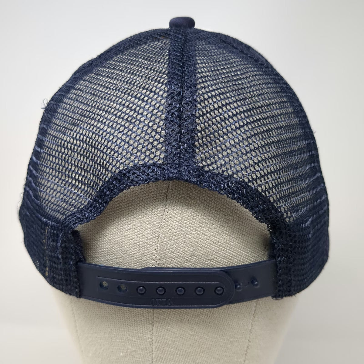 Otto Trucker Hat Blue One Size Western Collective Boise Idaho Mountain Patch