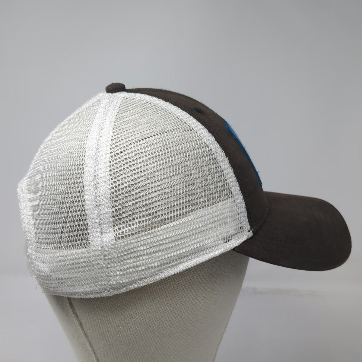 The North Face Trucker Hat Brown One Size Mesh Back Alpine Patch Snapback