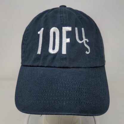 1 0F US Slideback Hat Blue OSFM Adjustable Embroidered Vented Holes KC Caps