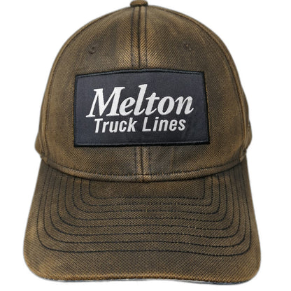 MAX Baseball Cap Brown One Size Snapback Melton Truck Lines USA Flag Camo Hat