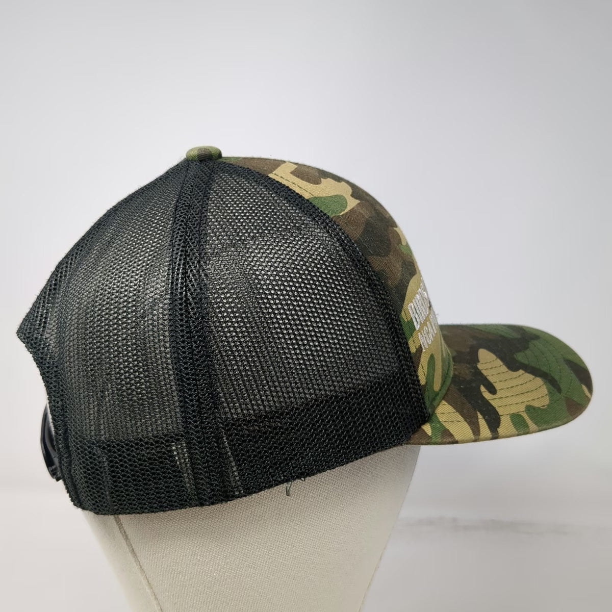 Pacific Headwear Trucker Hat Green One Size Birds Of Prey NCA Camo Snapback