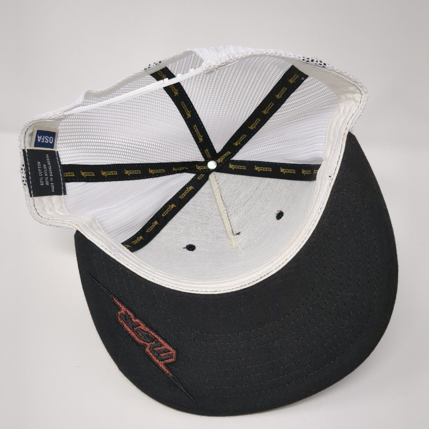 MSR Snapback Mesh Back Trucker Hat Black OSFA Adjustable Colorblock