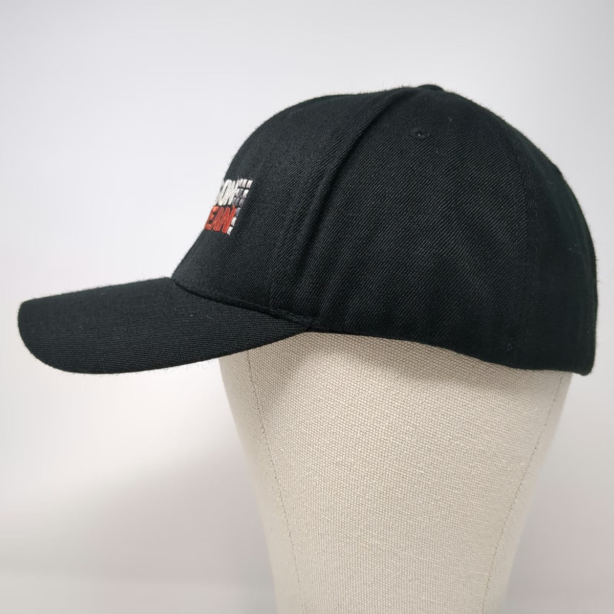 Flexfit Baseball Cap Black XL Jackson Construction Dean 6 Panel Curved Brim Hat