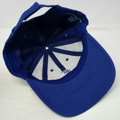 Port Authority Baseball Cap Blue OSFM Strata Mesh Side Panels Embroidered Hat