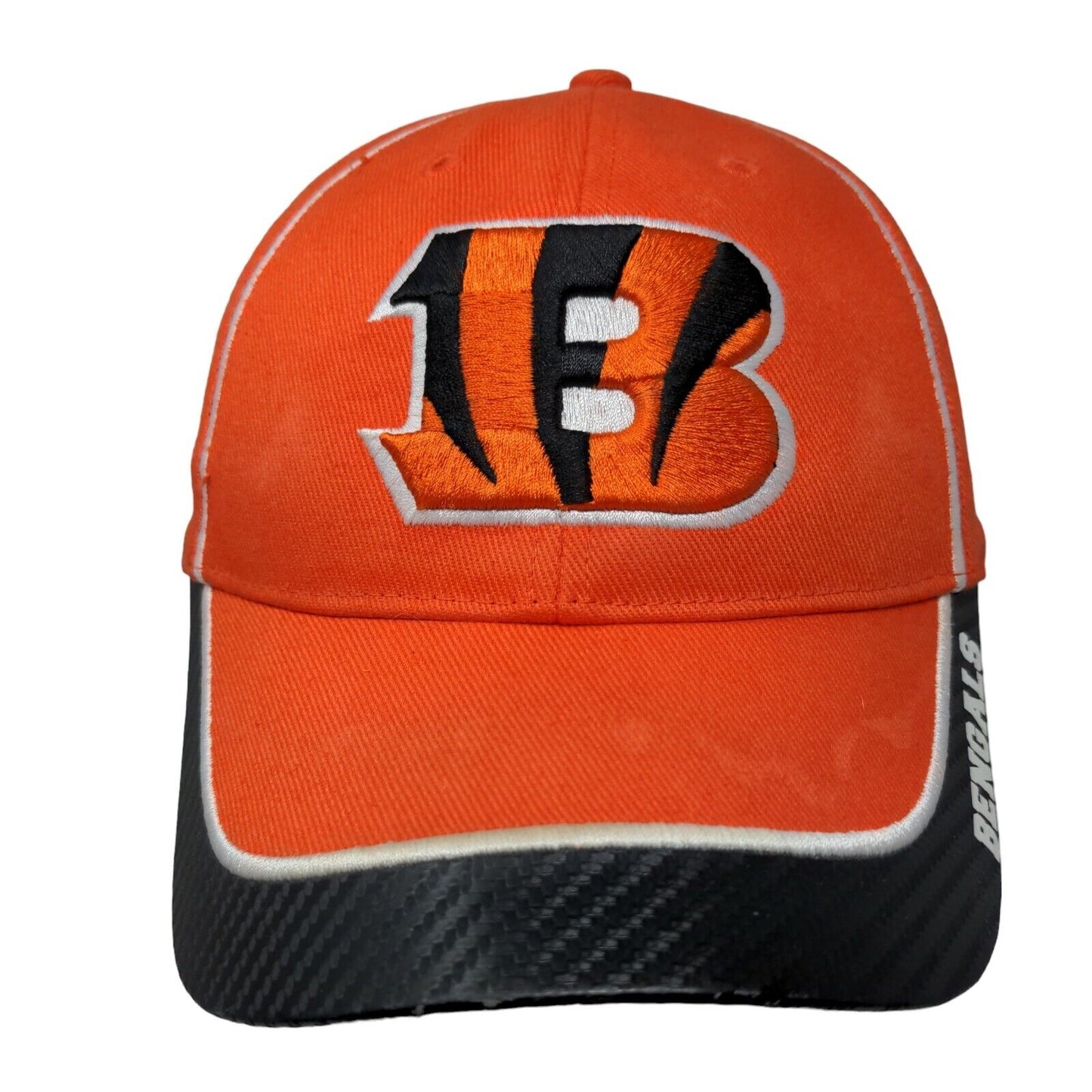 Cincinnati Bengals Strapback Hat Orange Embroidered Logo Size OS NFL