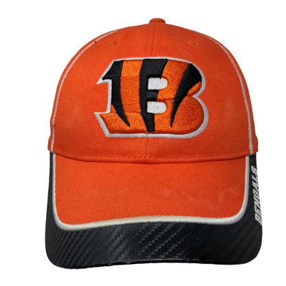 Cincinnati Bengals Strapback Hat Orange Embroidered Logo Size OS NFL