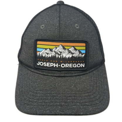 VooDoo Trucker Hat Gray One Size Eagle Cap Wilderness Joseph Oregon Patch Mesh