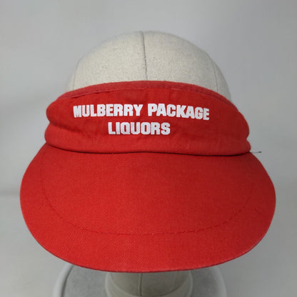 Mulberry Package Liquors Slideback Sun Visor Cap Hat Adjustable