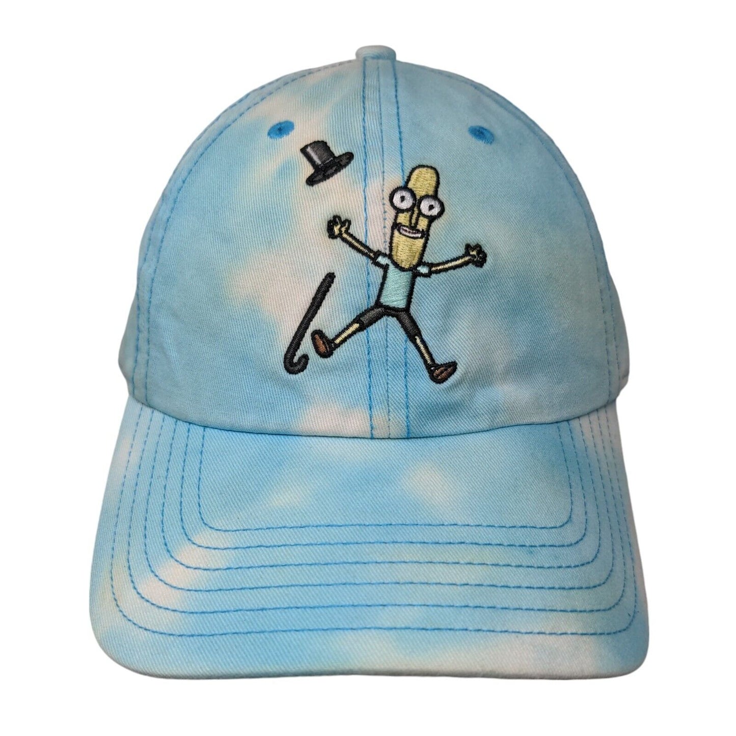 Rick And Morty Slideback Hat Blue OSFM Adjustable Embroidered Tie Dye