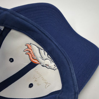 Reebok Denver Broncos NFL Blue Cap One Size Strapback Embroidered Orange White