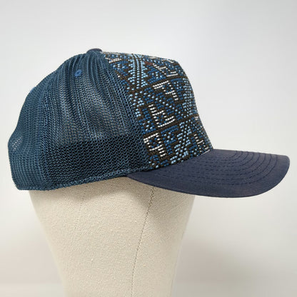 Outdoor Research Trucker Hat Blue One Size Woven Pattern Mesh Back Snapback
