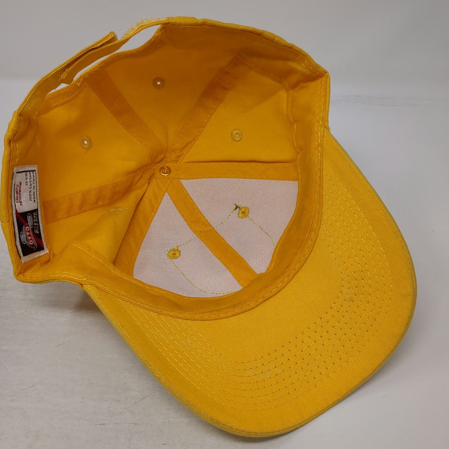 Otto Baseball Cap Yellow One Size Franklin TWP Soccer Club Strapback Hat Cotton