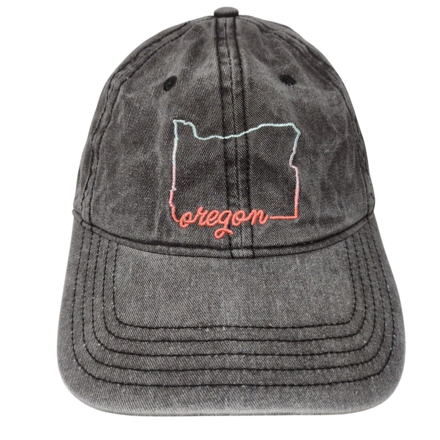 Oregon Slideback Hat Gray OSFM Adjustable Embroidered Home Free