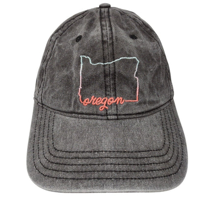 Oregon Slideback Hat Gray OSFM Adjustable Embroidered Home Free