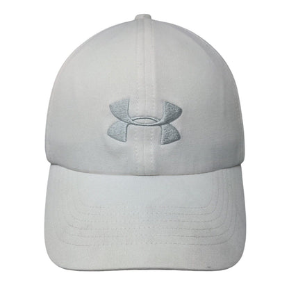 Under Armour Slideback Hat White One Size Solid Adjustable Embroidered