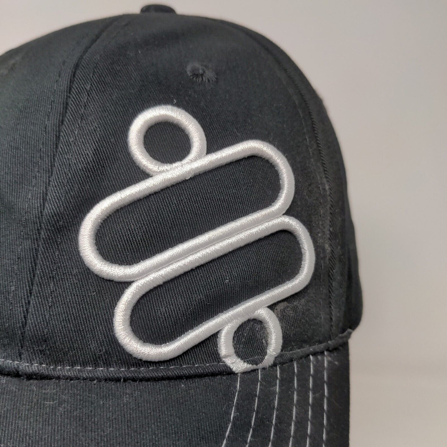 RideTech Men's Fitted Hat Black Size M/L Embroidered Logo Freeform Caps