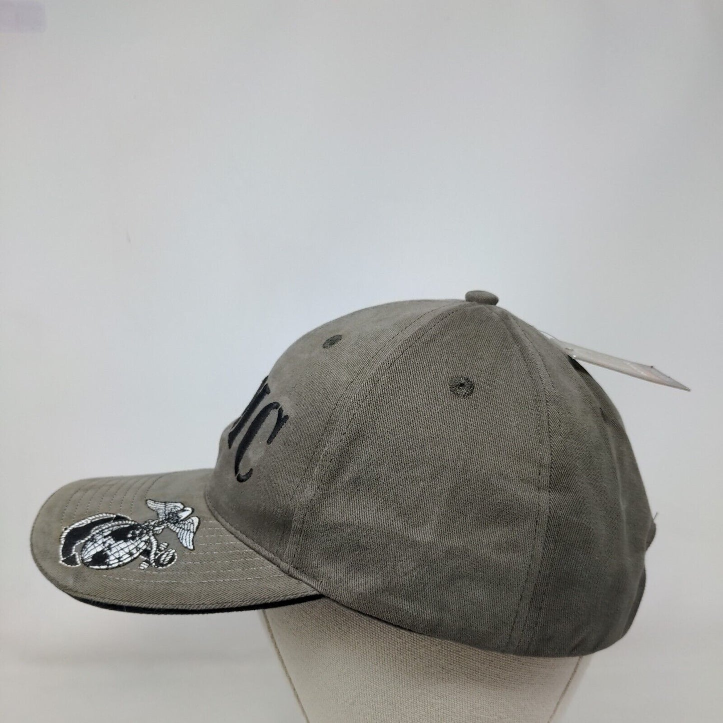 USMC Strapback Hat Grayish-Green OSFA Adjustable Embroidered W/Tags Rothco