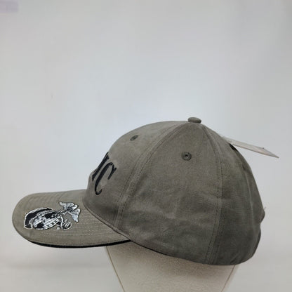 USMC Strapback Hat Grayish-Green OSFA Adjustable Embroidered W/Tags Rothco